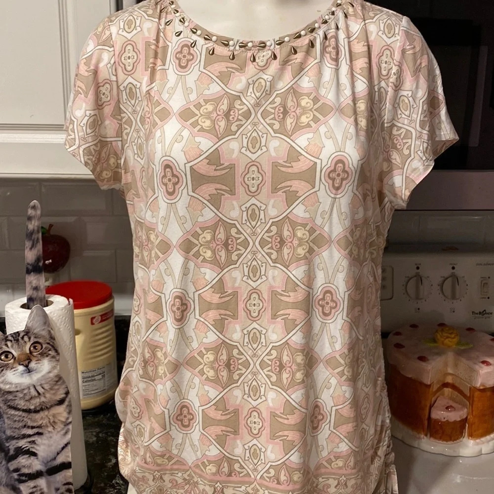 Z womens Ruby Rd. Casual stretch cap sleeve regular size top XL